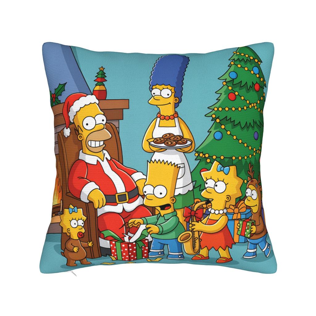 Funny SSimpsons Pop Art Quotes Pillow Case Comfy Pillow Cover For Sofa Home Decor Retro Trendy Pillowcases
