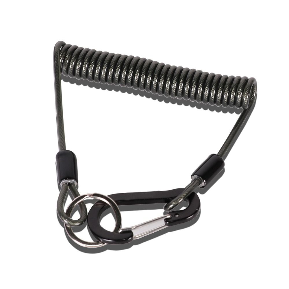 1Pcs Telescopic Elastic Retention Safety Spring Lanyard Lure Pliers Fishing Tool New Missed Rope