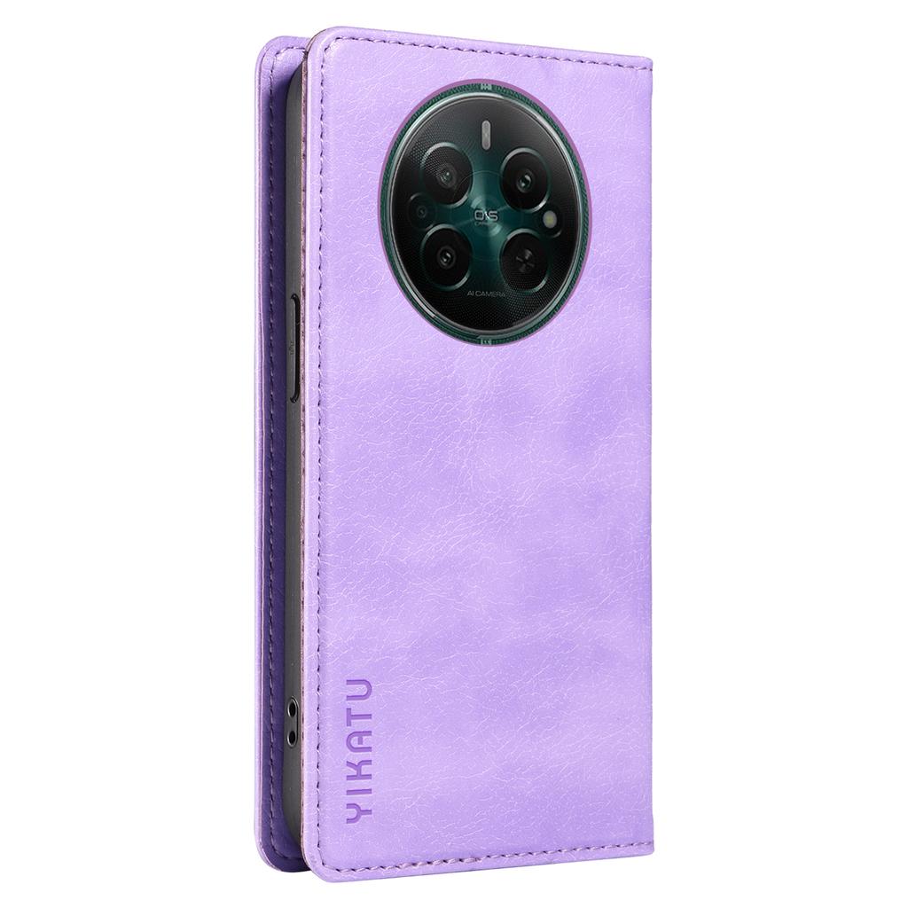 YIKATU YK-006 For Realme Narzo 70 5G/Narzo 70 Pro 5G/P1 5G/12 4G/12+ 5G Case Wallet Litchi Grain Leather Phone Cover