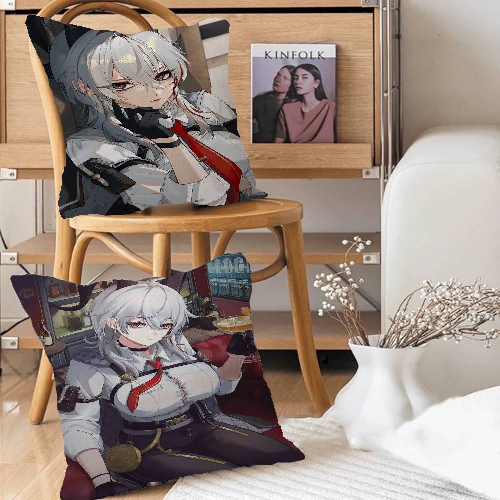 Zani Game W-Wuthering Waves Pillow Cushion Cover Pillowcase Living Room Sofa Home Decor Customized