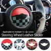 Leather Car Steering Wheel Sticker For Mini Cooper J01 J05 U25 F66 R50 R52 R53 R55 R56 R60 R61 F54 F55 F56 F60 Car Accessories