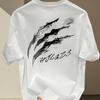 UnisexS Summer Heavy ShortSleeve TShirt with Trendy Prints Versatile Korean and Japanese Style Unisexs Tshirts for Summer Unisex
