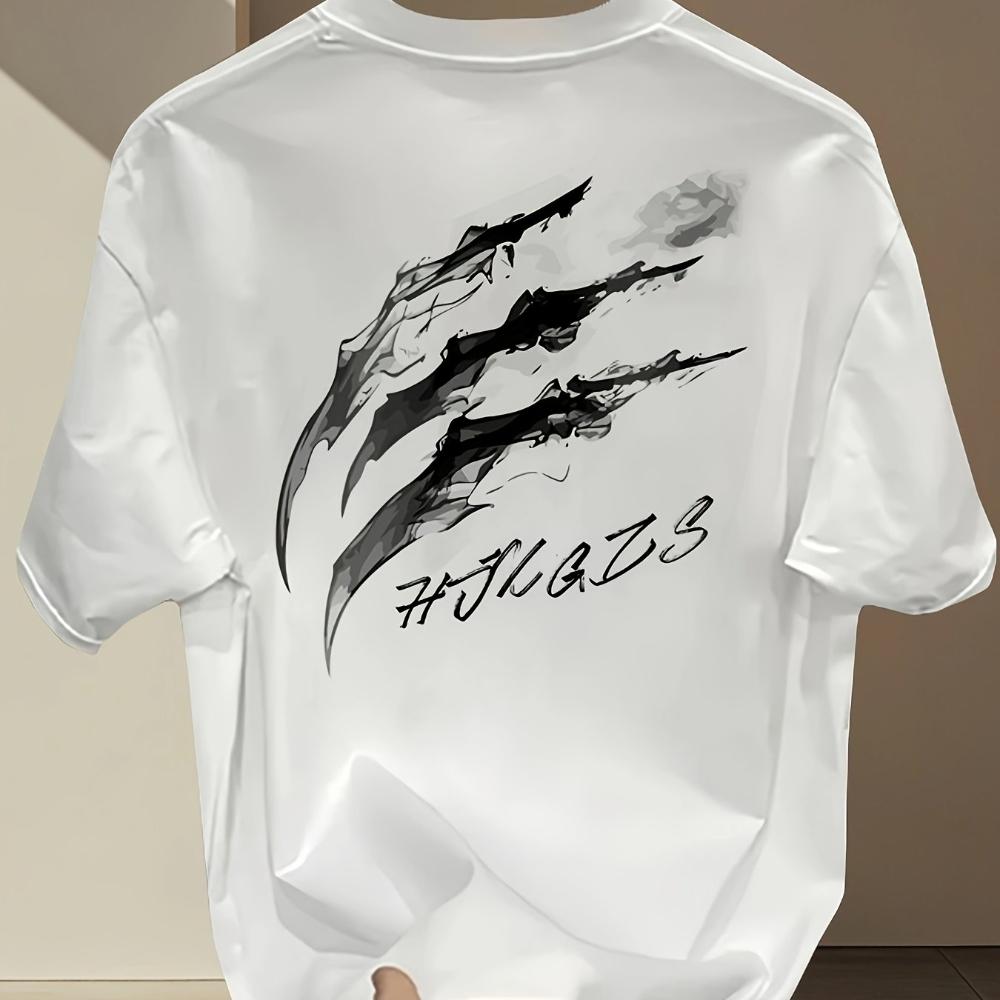 UnisexS Summer Heavy ShortSleeve TShirt with Trendy Prints Versatile Korean and Japanese Style Unisexs Tshirts for Summer Unisex