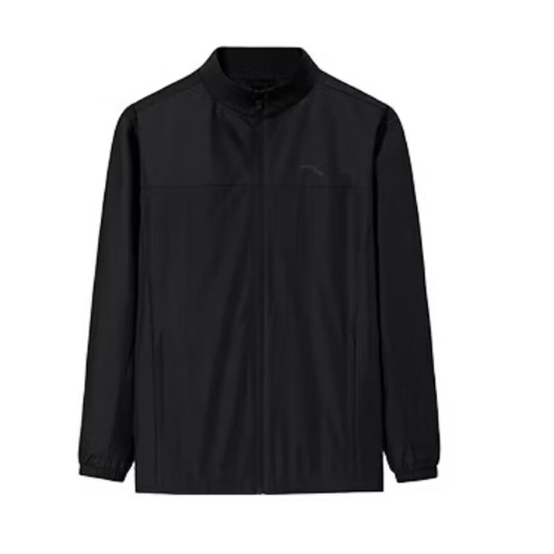 ANTA Men s Water-Repellent Fleece-Lined Stand Collar Jacket S