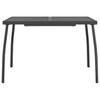 vidaXL Gartentisch Anthrazit 110x80x72 Cm Stahlgitter