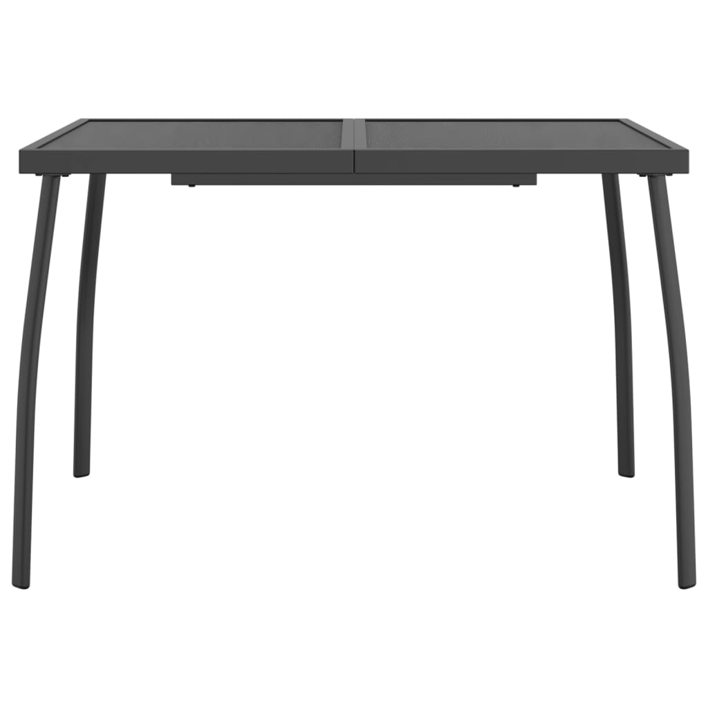 vidaXL Gartentisch Anthrazit 110x80x72 Cm Stahlgitter