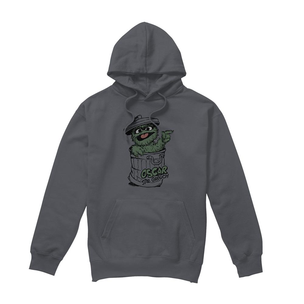 Sesame Street Unisex Adult Early Oscar The Grouch Hoodie