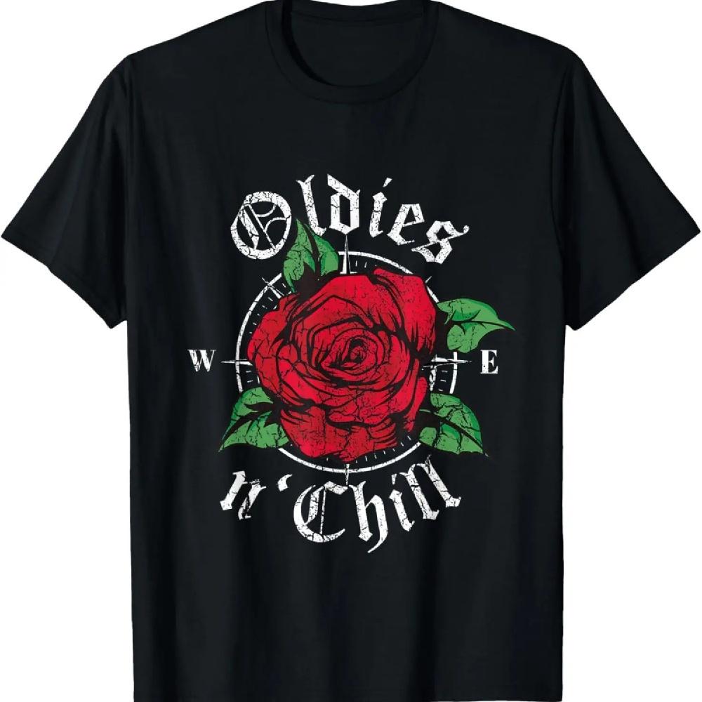 

Oldies n Chill Oldies Red Roses Oldies and Chill T-Shirt XXXXXL чёрный