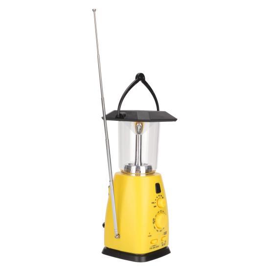 RD249 Hand Cranked Radio Rechargeable Handheld Multifunctional Power Solar Emergency Light Radio with Camping Light