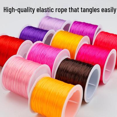 Elastisches Schnurrolle zum Perlenfädeln: 60m Armband & Perlenfaden