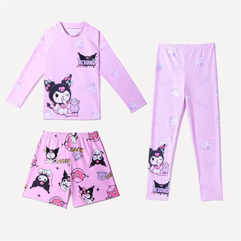 Kids' Long-Sleeve Sun Protection 3-Piece Set