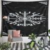 "Viking Nordic Rune Symbol Tapestry" Pattern Wall Hanging Tapestry Decorative Tapestry Home Decor for Bedroom and Living Room
