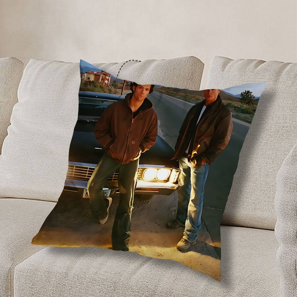 S-Supernatural TV Series Pillow Case Pillow Case Living Room Sofa Cushion Cover Suitable For Home Bedroom Room Decoration