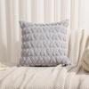 Snow Velvet Quilted 3D Heart Pillow Cover for Valentine's Day - Sofa or Bedroom Decor