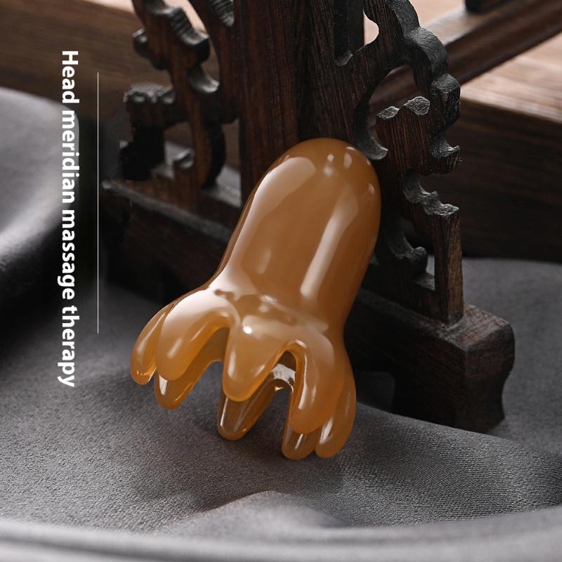 Octopus Massage Comb Head Meridian Scraping Scalp Massage Brush Acupuncture Gua Sha Massage Comb Fatigue Relief Massage