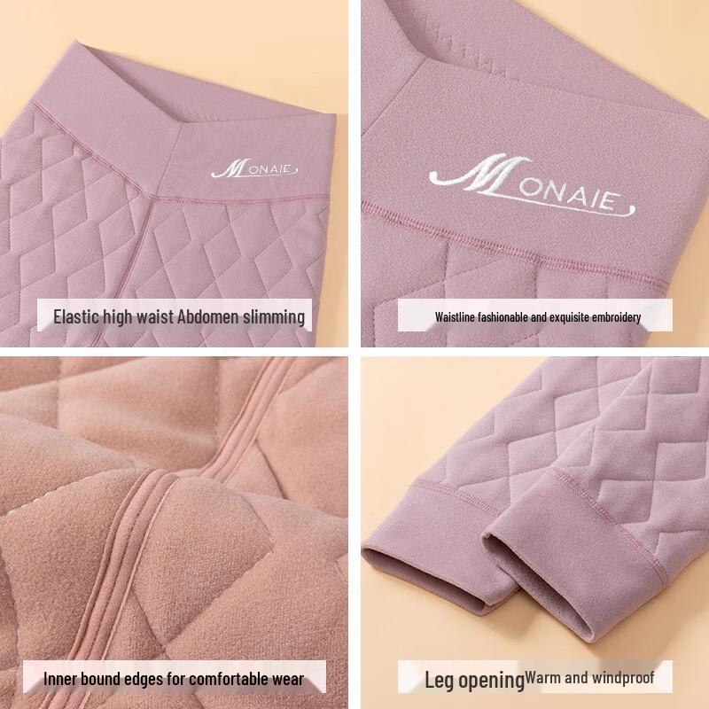 Langsha Women's High Waist Thermal Wool Leggings