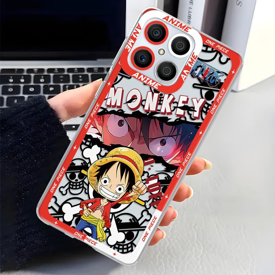 Etui One Piece Luffy do Honor X9a X9b X8 X8a 90 Lite X8b X7b Przezroczyste Etui na Telefon