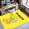 Tweety Bird Printed Carpet,Rug,for Office Chair Living Room Bedroom Kitchen Room Decor Gifts.