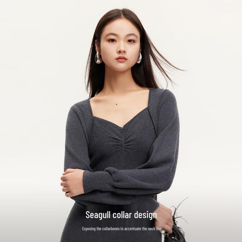 VEROMODA V-Neck A-Line Knitted Long Dress