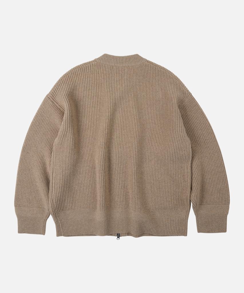 Frizmworks Wool Deck Zip Up Cardigan _ Oatmeal