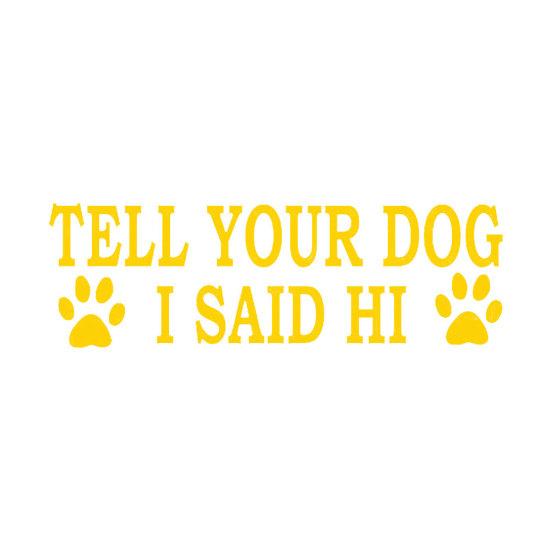 Dog Paw Letters Funny Car Vehicle Body Window Reflective Decals Sticker Decor