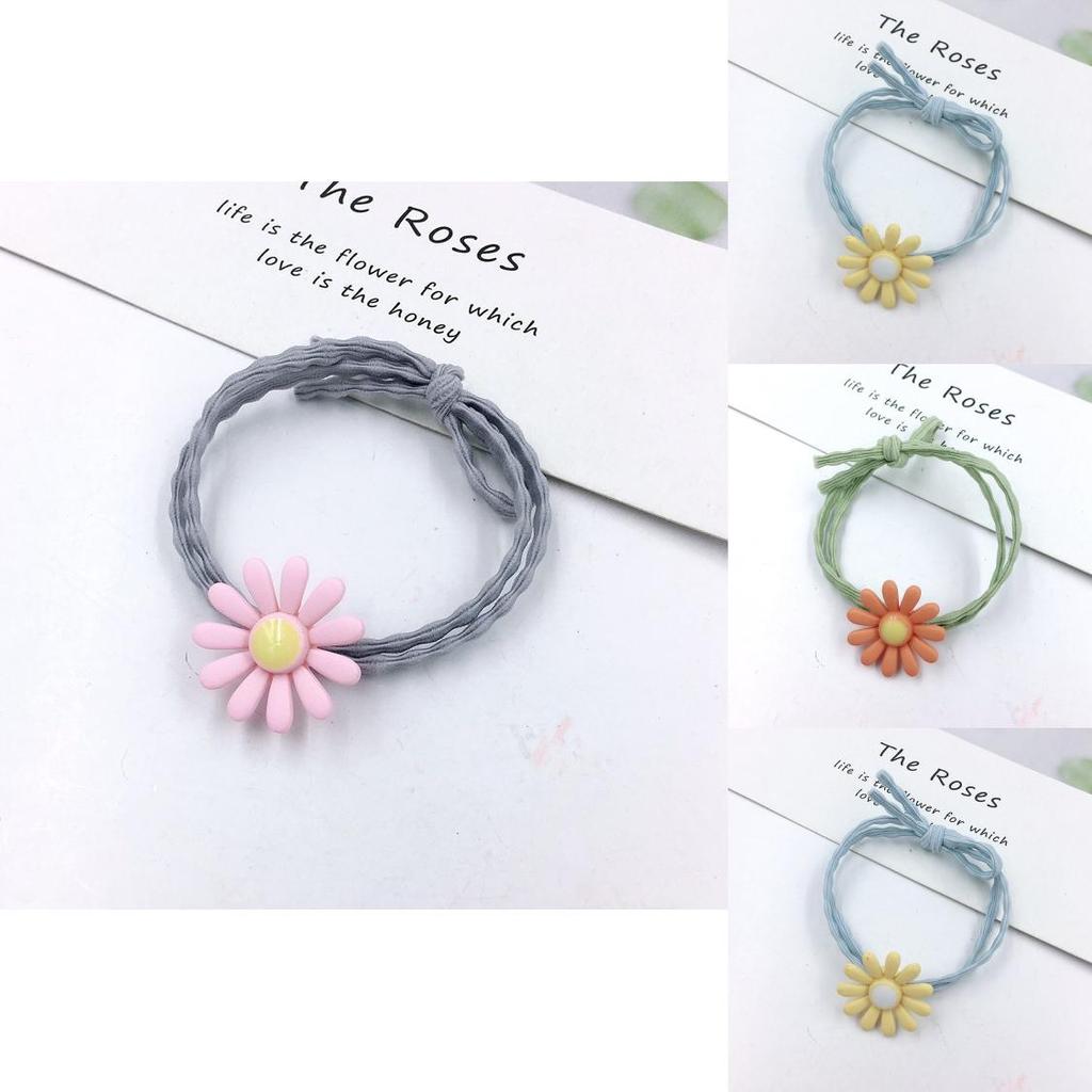 Stylish Ins Women Daisy Hair Rope Featuring Korean Rubber Band And High-elastic Design