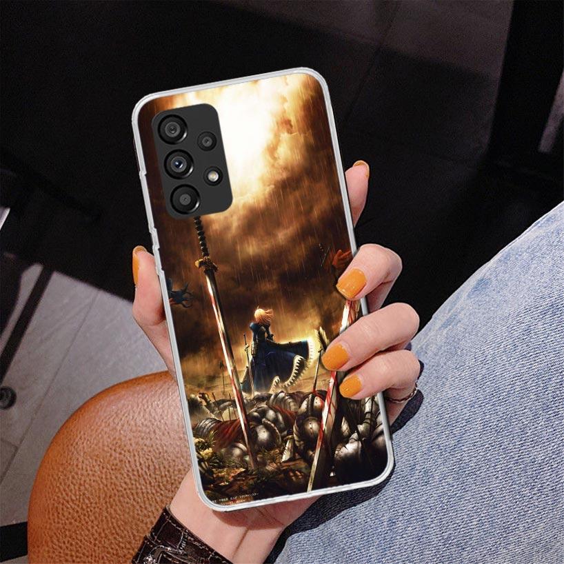 Fate Zero Stay Night Saber Phnoe Case for Samsung Galaxy A17 A37 A57 A16 A26 A36 A56 A15 A14 A13 A55 A54 A53 A35 A34 A33 A25 A24