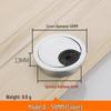 Round Plastic Cable Grommet Hole Cover for Office Desk - Sizes 50/60/65/80 Mm