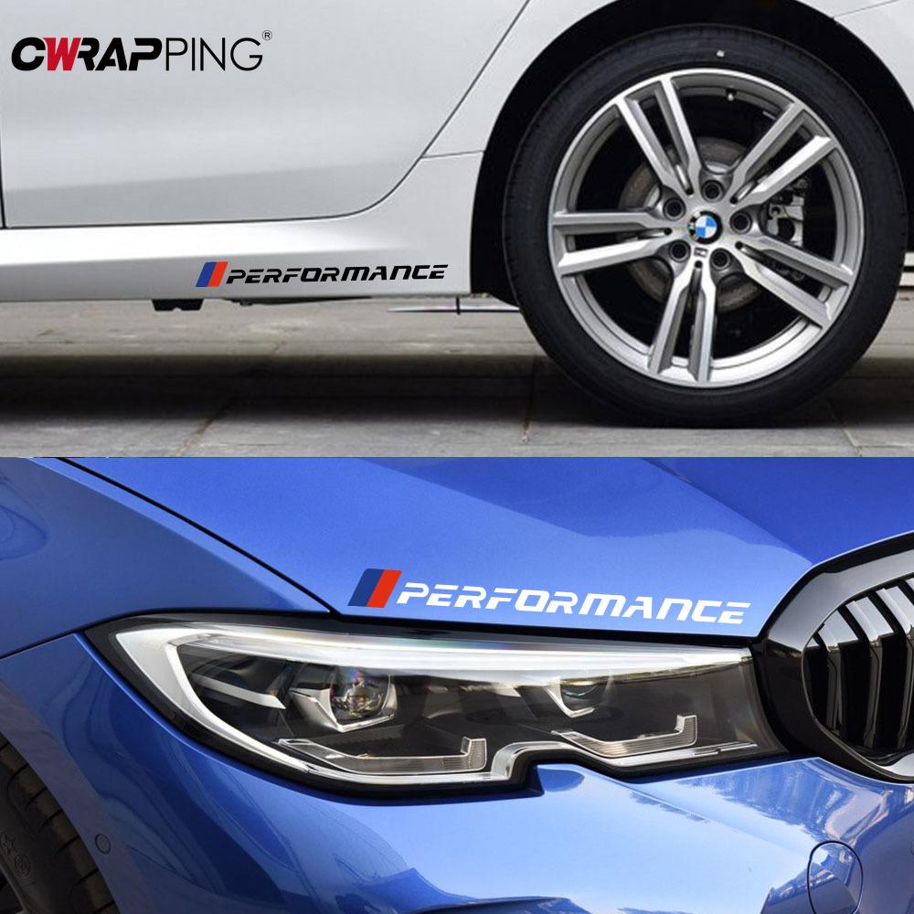 Bil Prestanda Dekaler Styling Vinyl Grafik Ränder Bildörr Framskärm Visir Fönster Dekorera för Förvandling Tillbehör