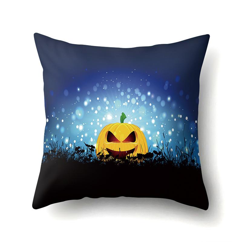 Halloween Pillowcase Car Waist Pillow Pumpkin Sofa Cushion Cover Office Home Living Room Pillowcase