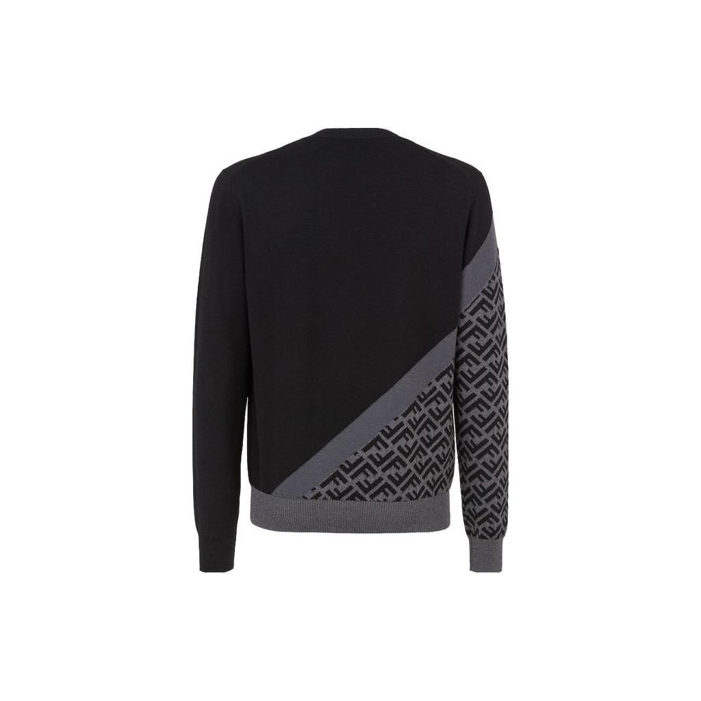 Fendi Ff Jacquard Crewneck Jumper FZX091AQKWF0QA1
