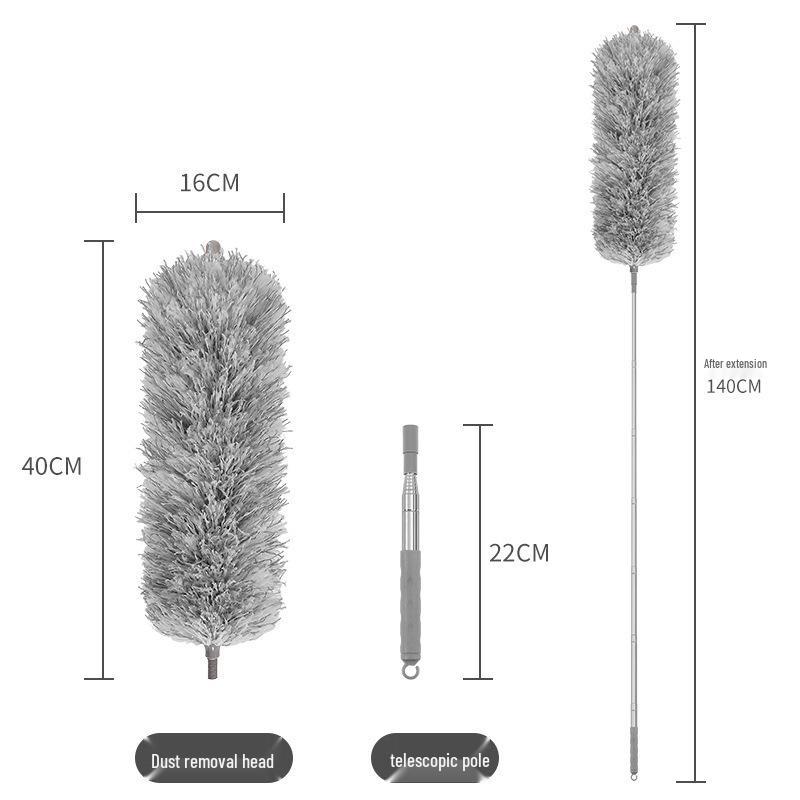 Telescopic Feather Duster for Ceiling and Household Dust Cleaning