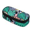 Pencil Bag Lightweight 300D Polyester Easy Open Zipper with Mesh Pocket Removable Divider and Pen Slots for School and Study