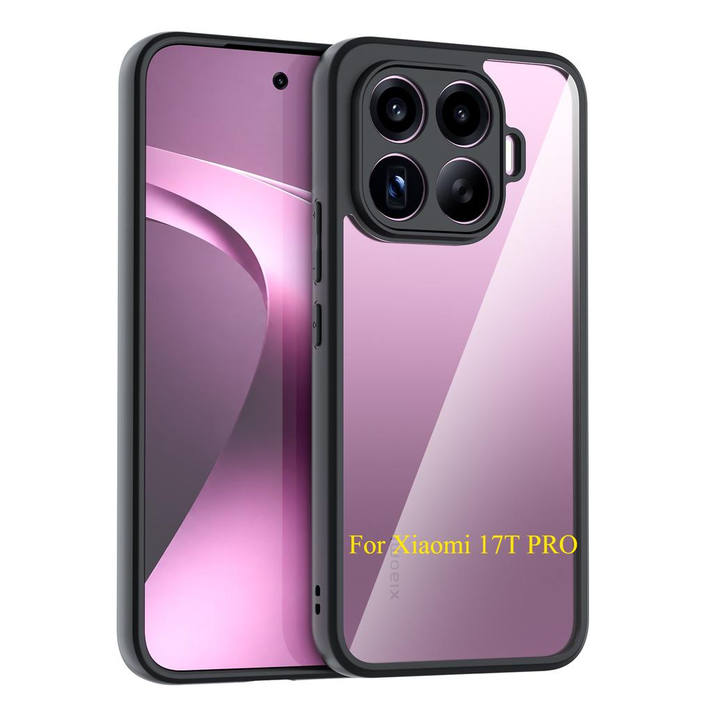 Case For Xiaomi 17T / 17T Pro Minimalist Transparent Magnetic Acrylic Skin-Friendly Drop-Resistant Cover For MI 17 T Pro Funda