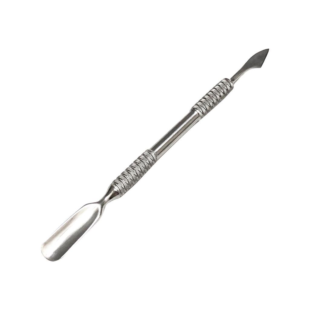 Stainless Steel Double-Headed Cuticle Pusher and Nail Scraper Tool