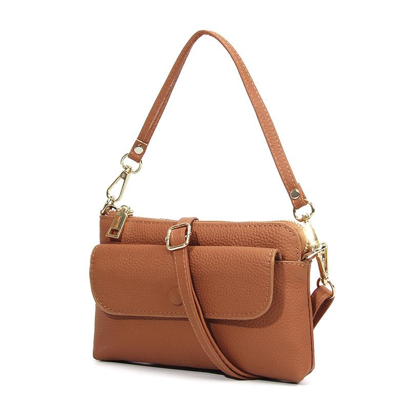 Genuine Leather Handbags Luxury Brand Women Crossbody Bag Designer Cowhide Messenger Bags Ladies Shoulder Bag Small Phone Wallet