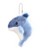 Chaveiro de Pelúcia de Tubarão Fofo, Pingente de Animal de Pelúcia Macio para Bolsa Mochila, Pingente de Chaveiro de Criatura do Oceano Kawaii, Presente para Crianças Meninas