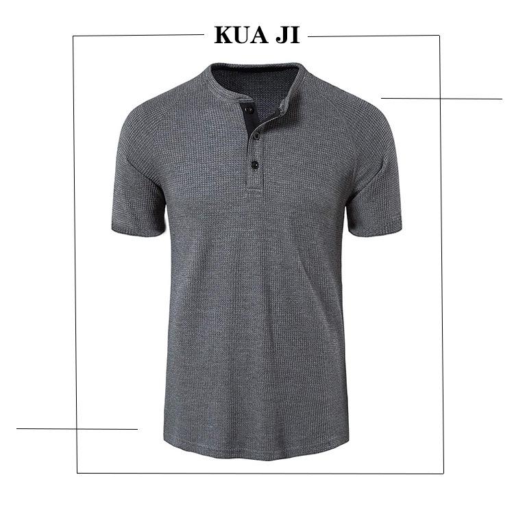 Men's European & American Classic Outdoor Round Neck Short-Sleeve WAGFO Henry T-Shirt