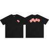 AMIRI Color Gradient Letter Cotton Short Sleeve Shirt Black A508