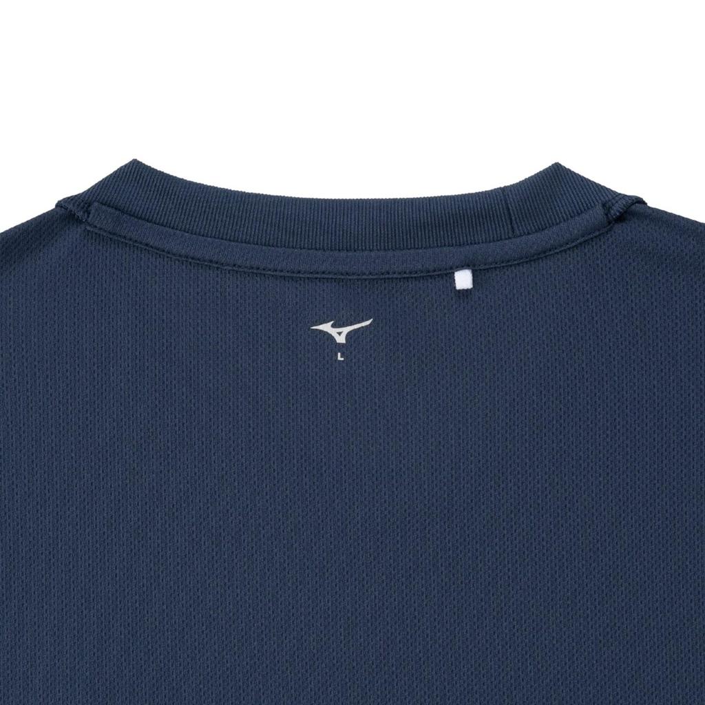 Mizuno NaviDry Training Wear Tank Sleeveless Dress Top, Shirt, Moisture-Wicking, Quick-Drying, Underwear, 32MAC199, Navy/White