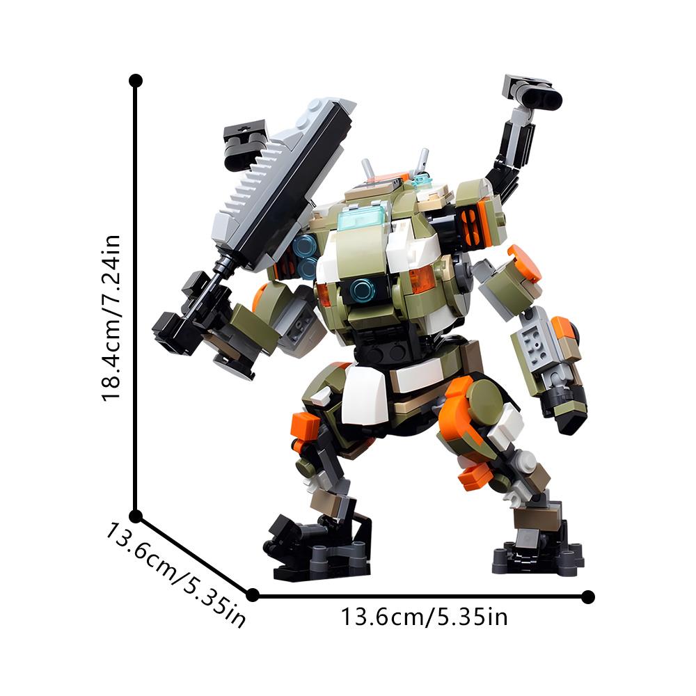 MOC Popular Games Titanfall 2 Mecha Bricks Model BT 7274 Titan Battle Robot DIY Building Blocks Assemble Toys Kids Birthday Gift
