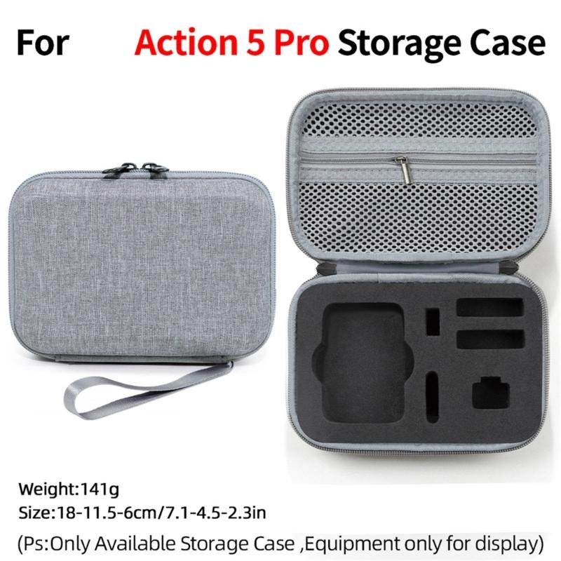 Small Storage Bag For Action 5Pro Camera Case, Soft Padded Protections, Water Resistant Exterior Organizers Handbag