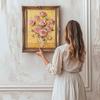 Crystal Pearl Painting 5D DIY Frame Decoration Painting Carnation Home Wall Decoration Transparent Pearl Gemstone Painting Picture Art Crafts