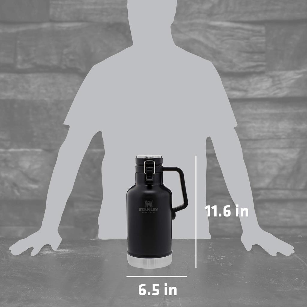 STANLEY Classic Easy Pour Growler 64oz Matte Black