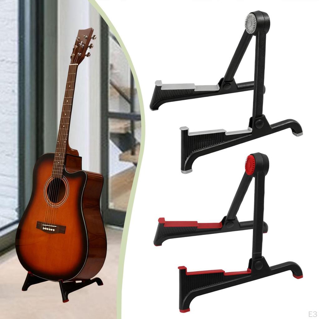 Foldable Guitar Stand A Frame Portable Universal Compact Floor Holder