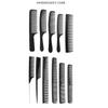 14Styles Hairdressing Carbon Comb for Haircut Barber Anti Static Black Rat Tail Comb Beauty Professional Hair Styling Tools Comb