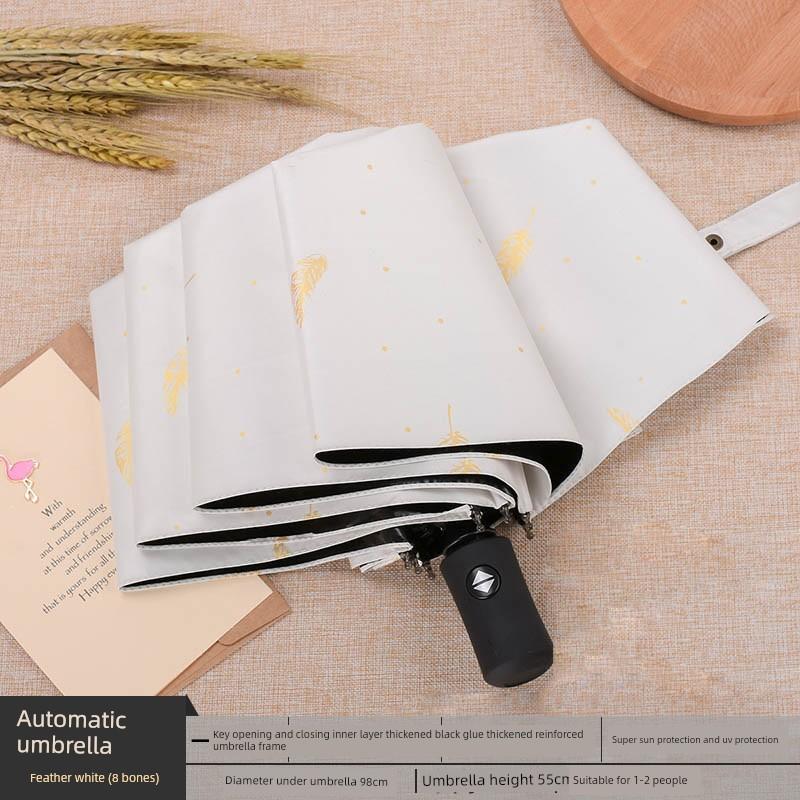 Fully Automatic Large Umbrella for Men and Women, Dual-Use for Sun and Rain, Sunshade Umbrella, Uv Protection, with Logo Printing