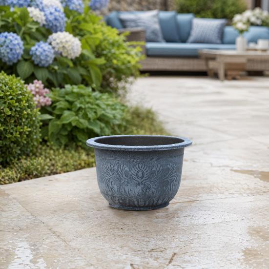 Large Plant Pot, Retro Flowerpot with Drainage Hole, Fruit Tree Water Lily Planter for Indoor Outdoor Plants Patio Garden Decor