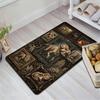 Prehistoric Dinosaur Collection Pattern Rug Floor Mat for Living Room or Bedroom Soft and Comfortable Carpet a Gift for Birthday and Holiday.