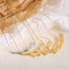 French Retro 18K Gold Titan Clavicle Necklace for Women